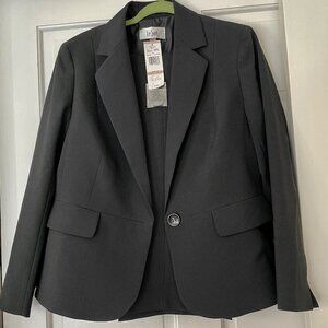 NWT Le Suit Women's black pants suit 2 pc size 12